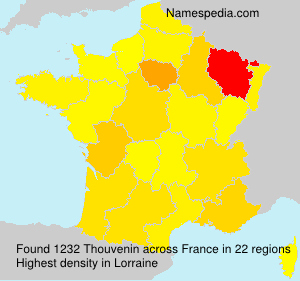 Surname Thouvenin in France Surname Thouvenin in France