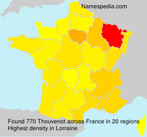 Surname Thouvenot in France Surname Thouvenot in France