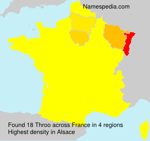 Surname Throo in France
