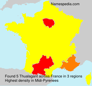 Surname Thualagant in France Surname Thualagant in France