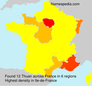 Surname Thuan in France Surname Thuan in France