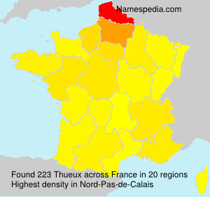 Surname Thueux in France Surname Thueux in France
