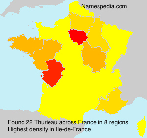 Surname Thurieau in France Surname Thurieau in France