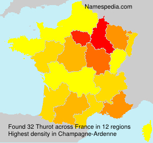 Surname Thurot in France Surname Thurot in France