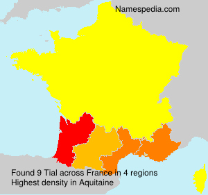 Surname Tial in France Surname Tial in France