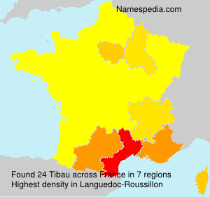 Surname Tibau in France Surname Tibau in France