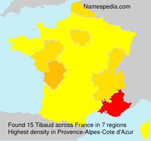 Surname Tibaud in France Surname Tibaud in France