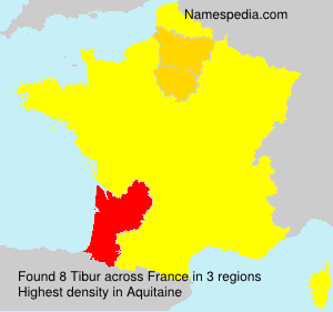 Surname Tibur in France Surname Tibur in France