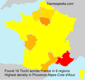 Surname Ticchi in France Surname Ticchi in France