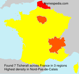 Surname Ticherafi in France Surname Ticherafi in France