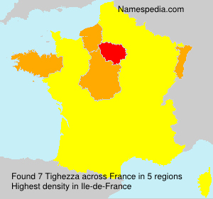 Surname Tighezza in France Surname Tighezza in France