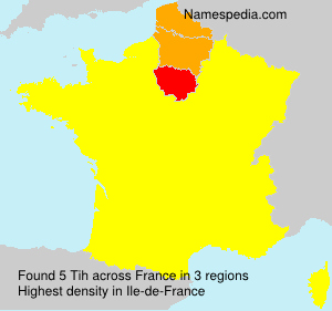 Surname Tih in France Surname Tih in France