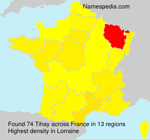 Surname Tihay in France Surname Tihay in France