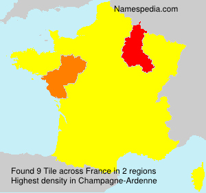 Surname Tile in France Surname Tile in France