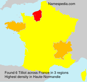 Surname Tilliot in France Surname Tilliot in France