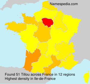 Surname Tillou in France