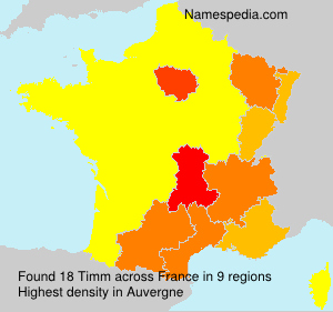 Surname Timm in France Surname Timm in France