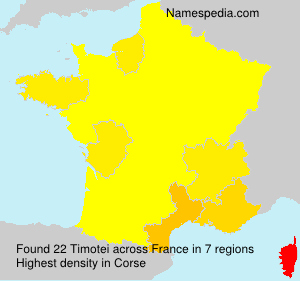 Surname Timotei in France Surname Timotei in France