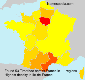 Surname Timothee in France Surname Timothee in France