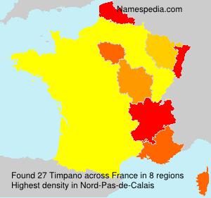 Surname Timpano in France Surname Timpano in France