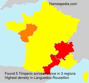 Surname Timperio in France Surname Timperio in France