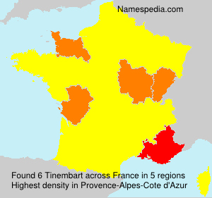 Surname Tinembart in France Surname Tinembart in France