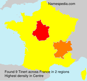 Surname Tinert in France Surname Tinert in France