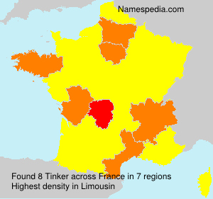 Surname Tinker in France Surname Tinker in France