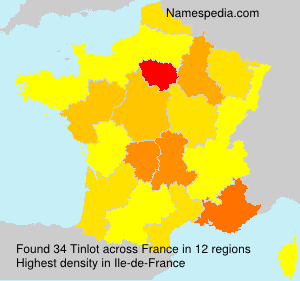 Surname Tinlot in France Surname Tinlot in France