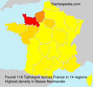 Surname Tiphaigne in France Surname Tiphaigne in France