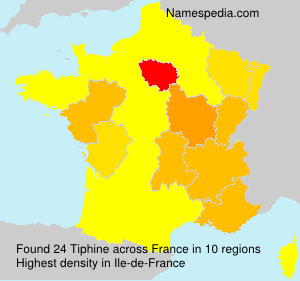 Surname Tiphine in France Surname Tiphine in France