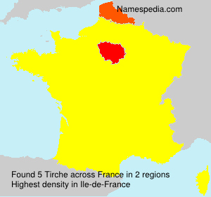 Surname Tirche in France Surname Tirche in France