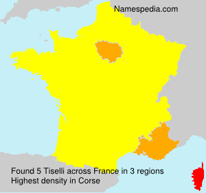 Surname Tiselli in France Surname Tiselli in France
