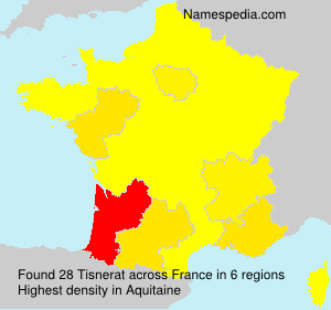 Surname Tisnerat in France Surname Tisnerat in France