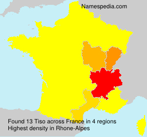 Surname Tiso in France Surname Tiso in France