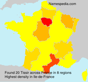 Surname Tissir in France Surname Tissir in France