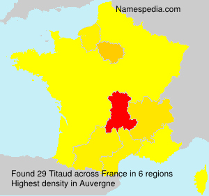 Surname Titaud in France Surname Titaud in France
