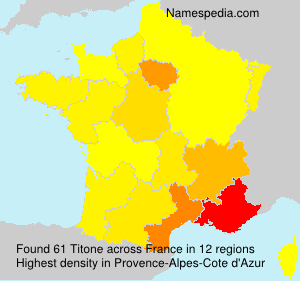 Surname Titone in France Surname Titone in France