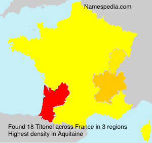 Surname Titonel in France Surname Titonel in France