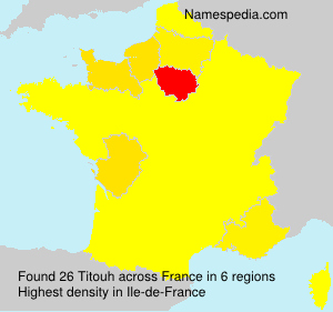 Surname Titouh in France Surname Titouh in France