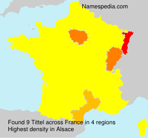 Surname Tittel in France Surname Tittel in France