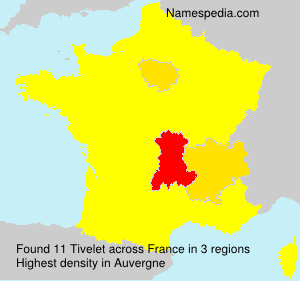 Surname Tivelet in France Surname Tivelet in France