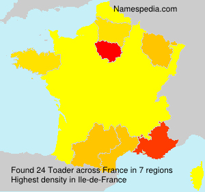 Surname Toader in France Surname Toader in France