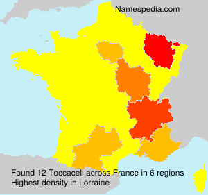 Surname Toccaceli in France Surname Toccaceli in France