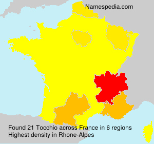 Surname Tocchio in France