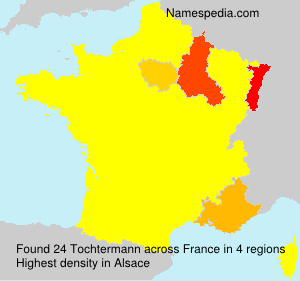 Surname Tochtermann in France Surname Tochtermann in France
