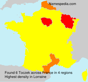 Surname Toczek in France