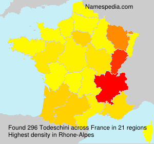 Surname Todeschini in France Surname Todeschini in France