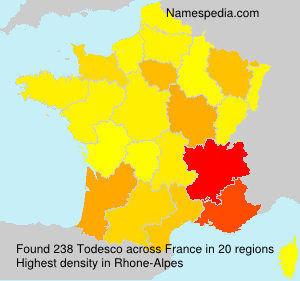 Surname Todesco in France Surname Todesco in France