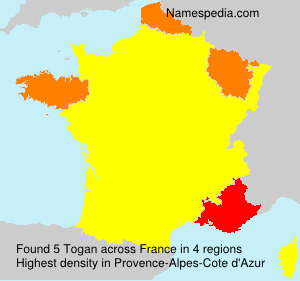Surname Togan in France Surname Togan in France